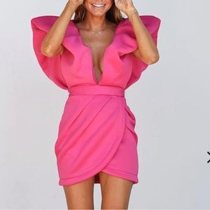 Hazel & Olive Fallon’s Dynasty Cocktail Mini dress - hot pink